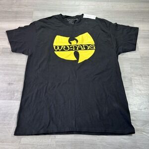 NEW Wu-Tang Clan Shirt Mens Large Black Logo Graphic Hip Hop Music Tagless Tee
